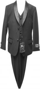 BOYS 5PC. SUIT (BLACK) 2121222